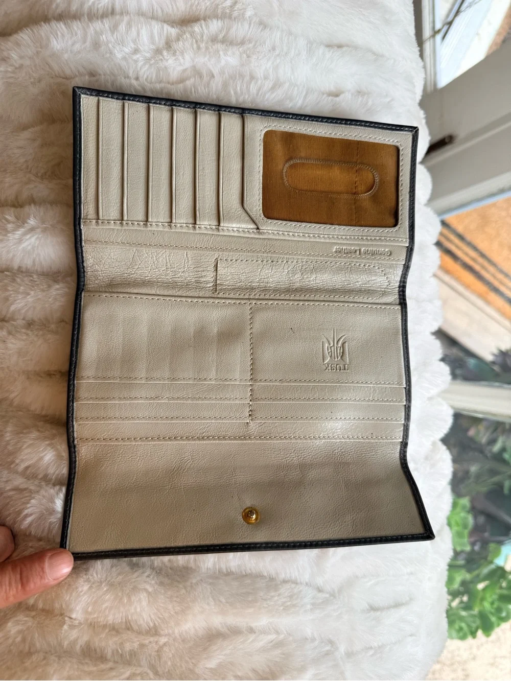 Tusk Leather Continental Wallet gray